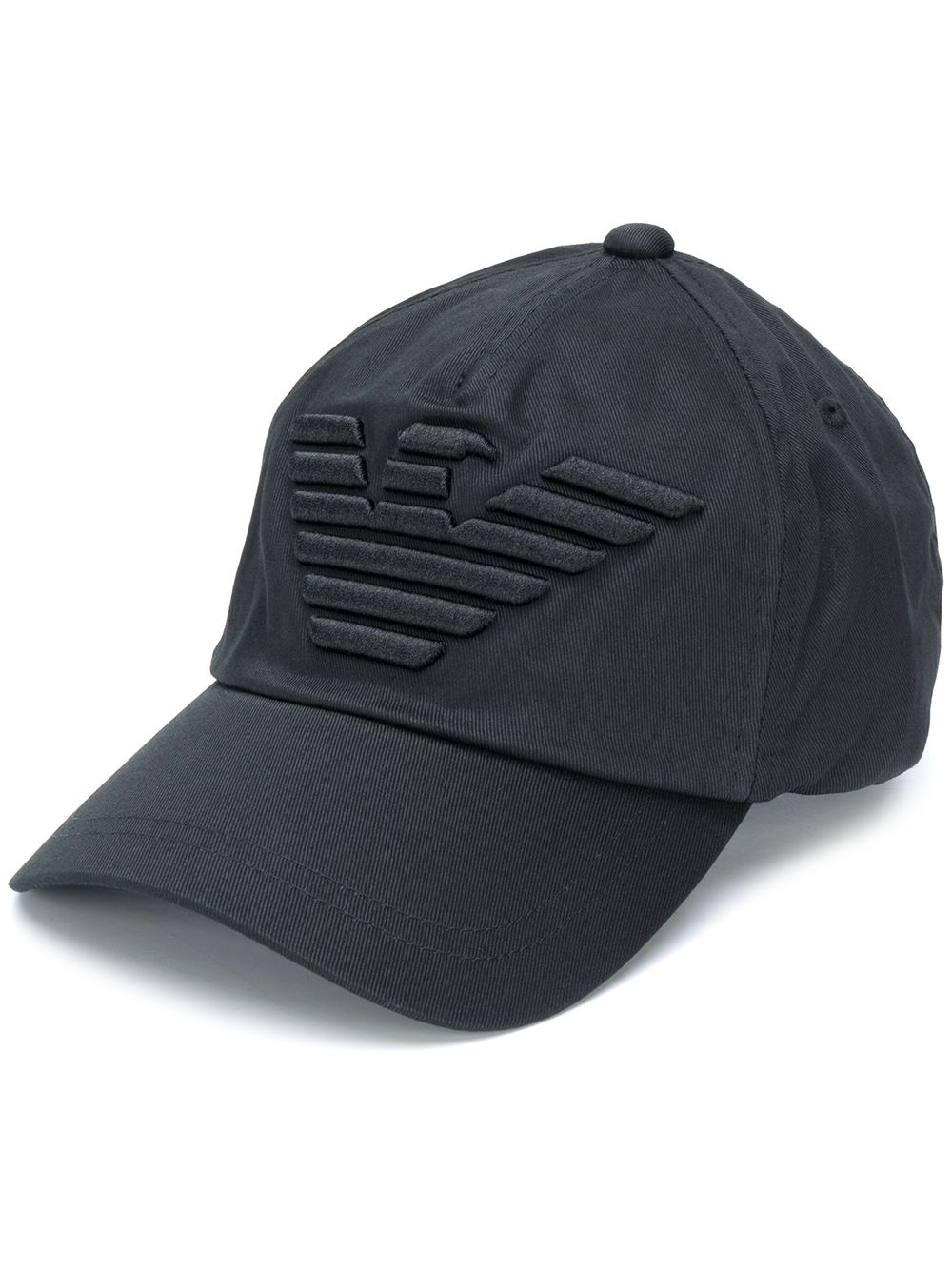 black hat with embroidered logo