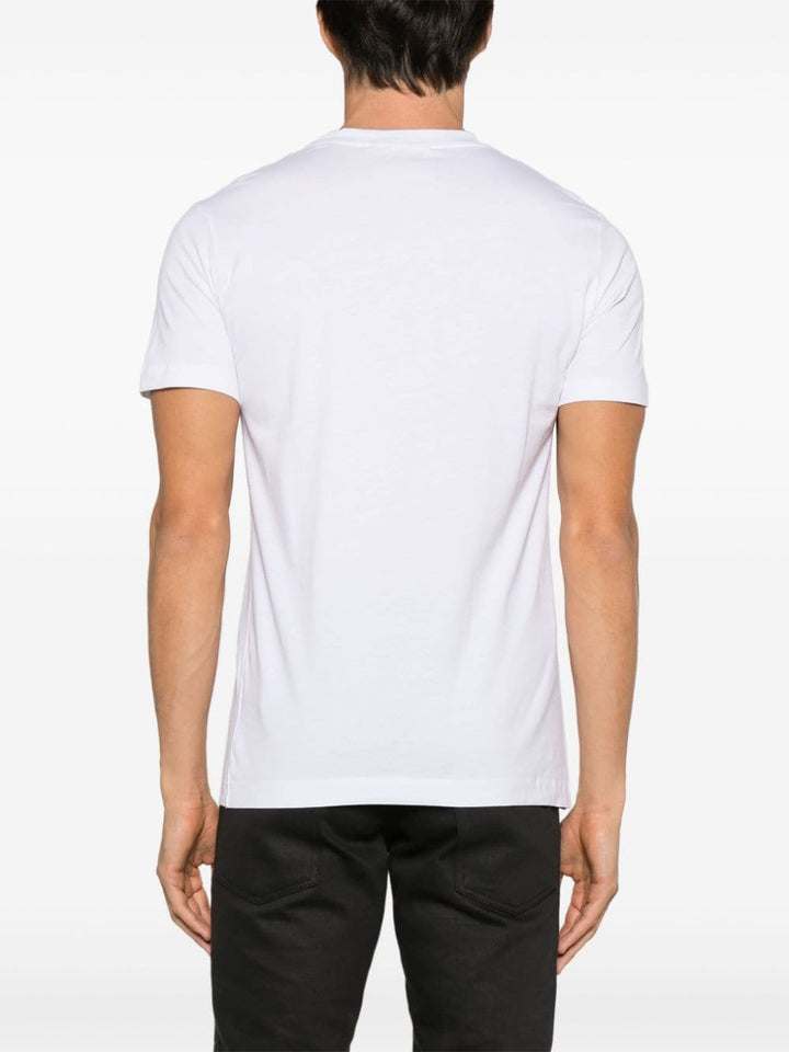 t-shirt gary bianca con borchie