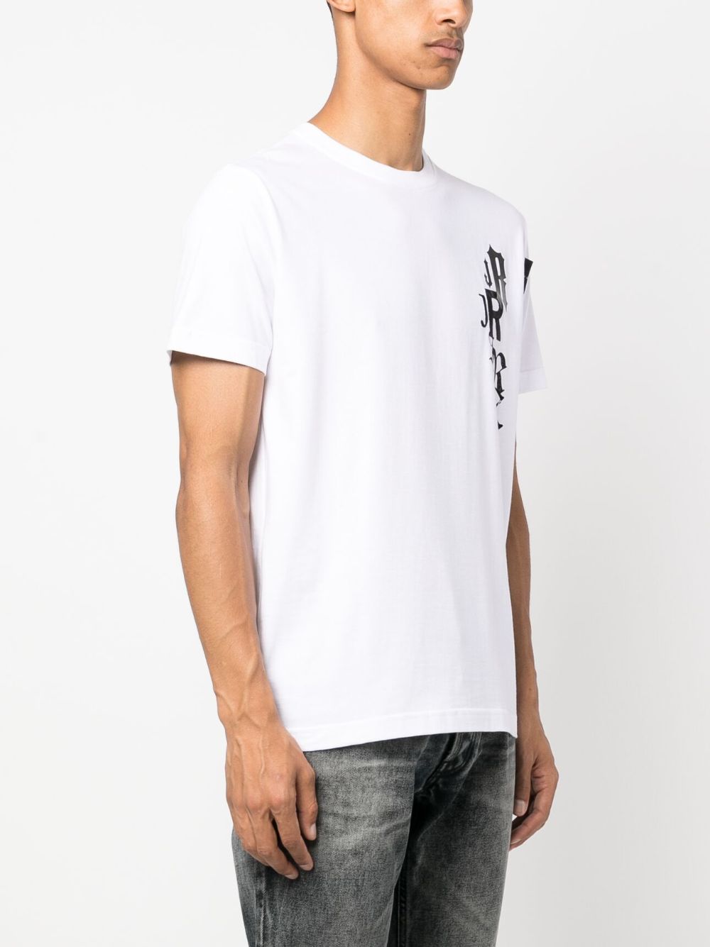 t-shirt bianca stampa grafica