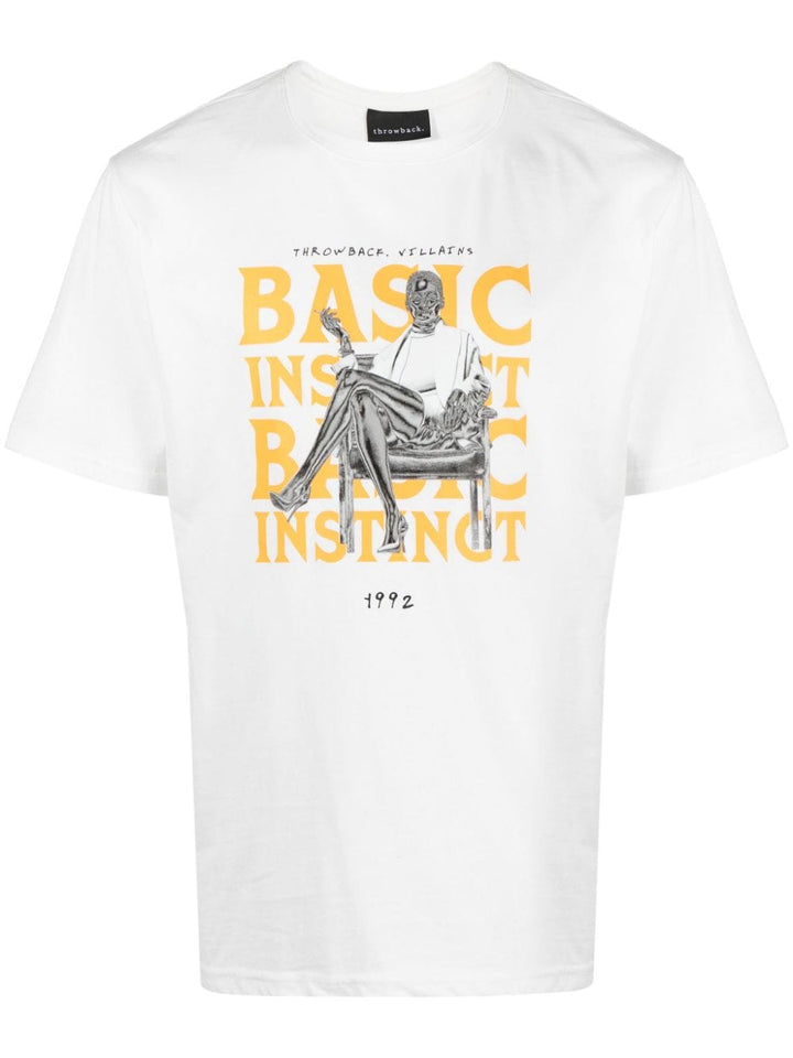 t-shirt bianca basic instinct