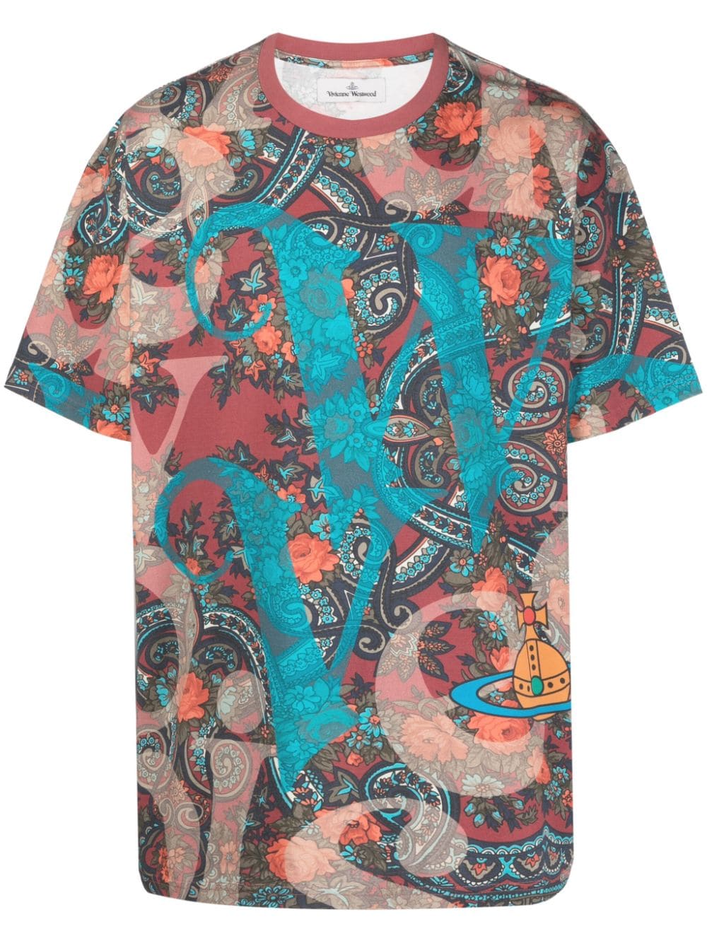 t-shirt stampa multicolor